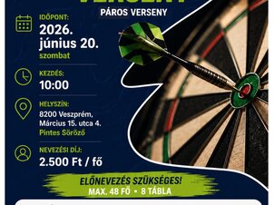 Felnőtt darts képzés és fejlesztés nyáron is!