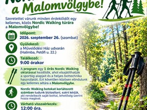 HalimBakancs - Nordic Walking túra a Malomvölgybe