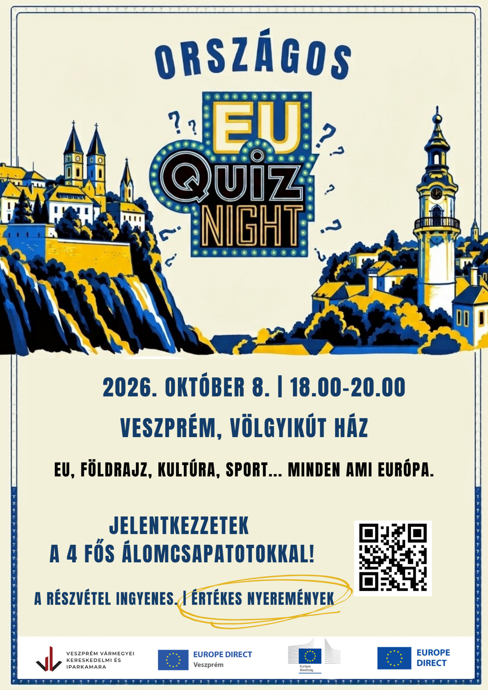 EU Quiz Night a veszprémi Völgykút Házban