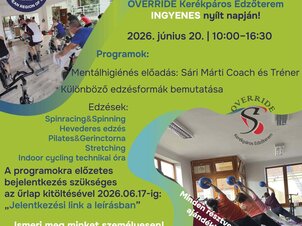 Override Kerékpáros Edzőterem Közösségi Sport- és Életmódprogramja